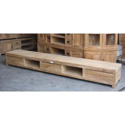 Scherp geprijsd teak tv meubel 240cm breed - Indoteak