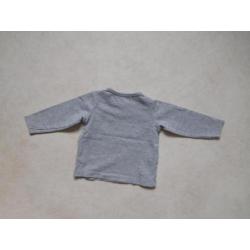 (N96) Effen grijze longsleeve