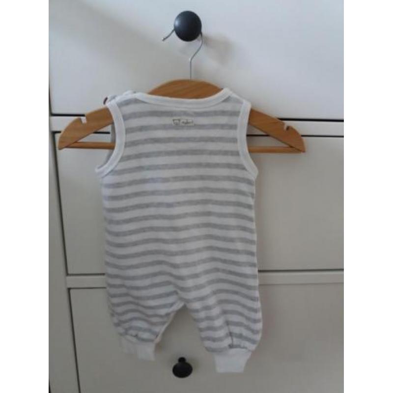 Leuk Name it unisex broek pakje mt 50 grijs/wit
