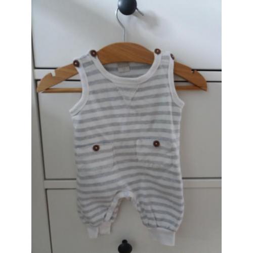 Leuk Name it unisex broek pakje mt 50 grijs/wit