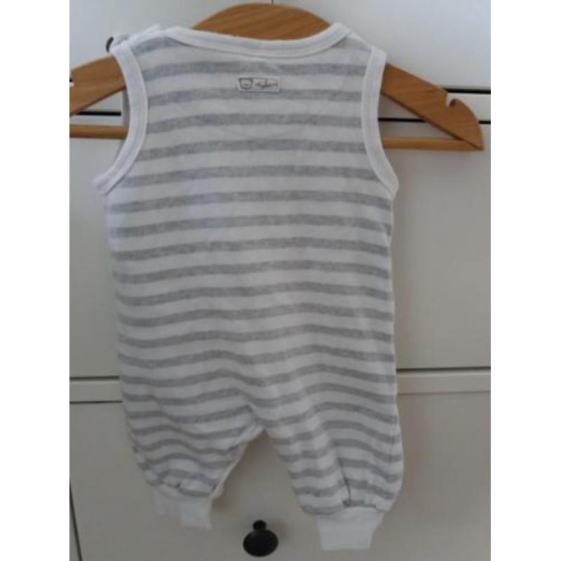 Leuk Name it unisex broek pakje mt 50 grijs/wit
