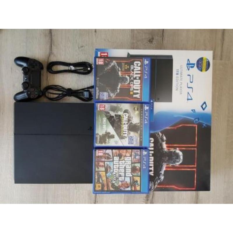 Sony playstation 4 1TB black ops 3 bundle [incl. 3 games]