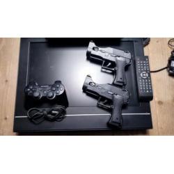 Playstation 3 met spellen en lcd tv