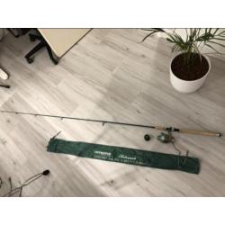Shakespeare sportvishengel 2,40m, Intra 6000gs molen