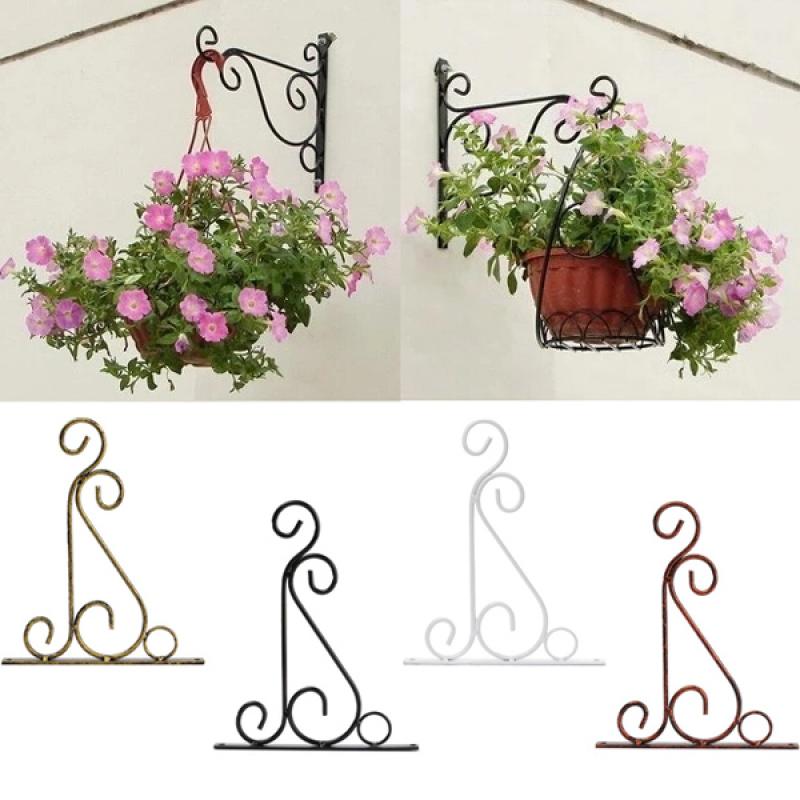 Classic Romantic Wrought Iron Flower Stand Hook Wrought Iron Plants Pots Hooks