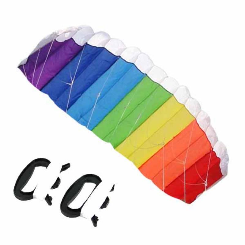 Nylon Line Soft plus material Parachute Rainbow Sports Beach Kite beste