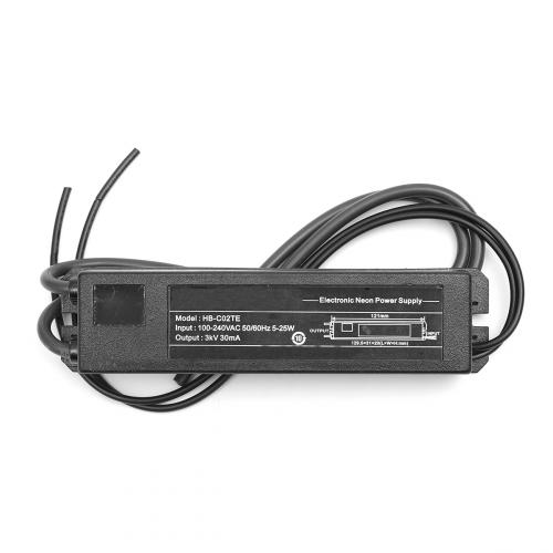 Universal HB C02TE 3KV 30MA 5 25W Glass Neon Sign Light Power Supply Transformer Adapter Driver