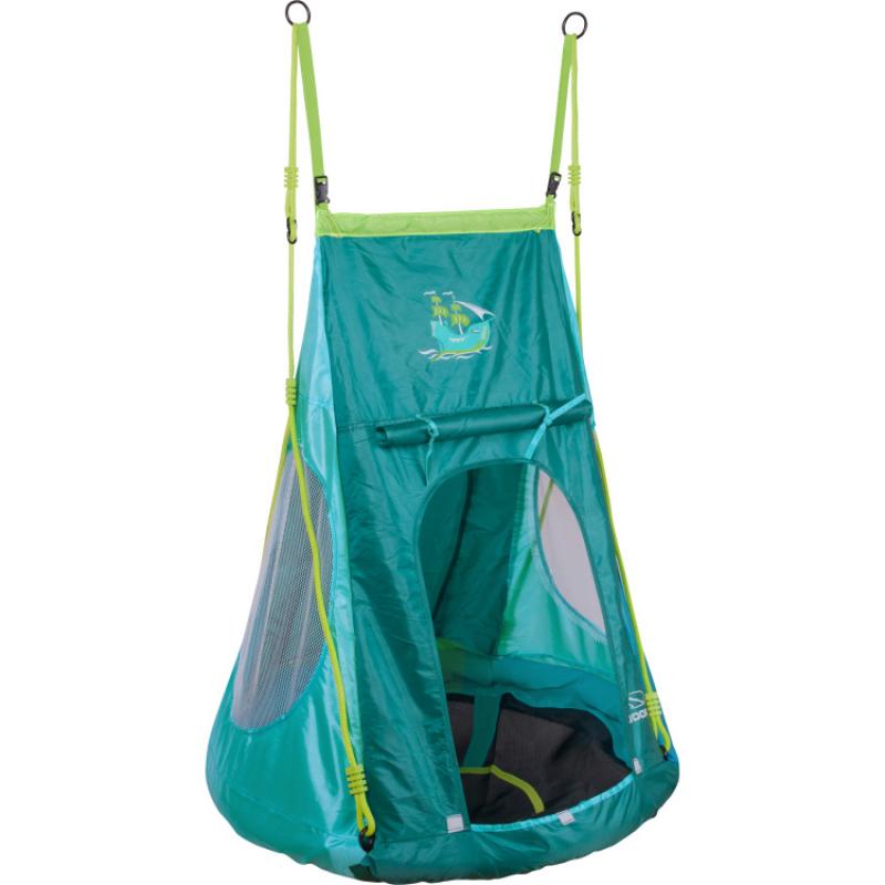 Speelgoed HUDORA Nestschommel met tent Pirate 90