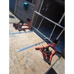 Plateau aanhanger, motor ,koets, crossauto, verlengde motor