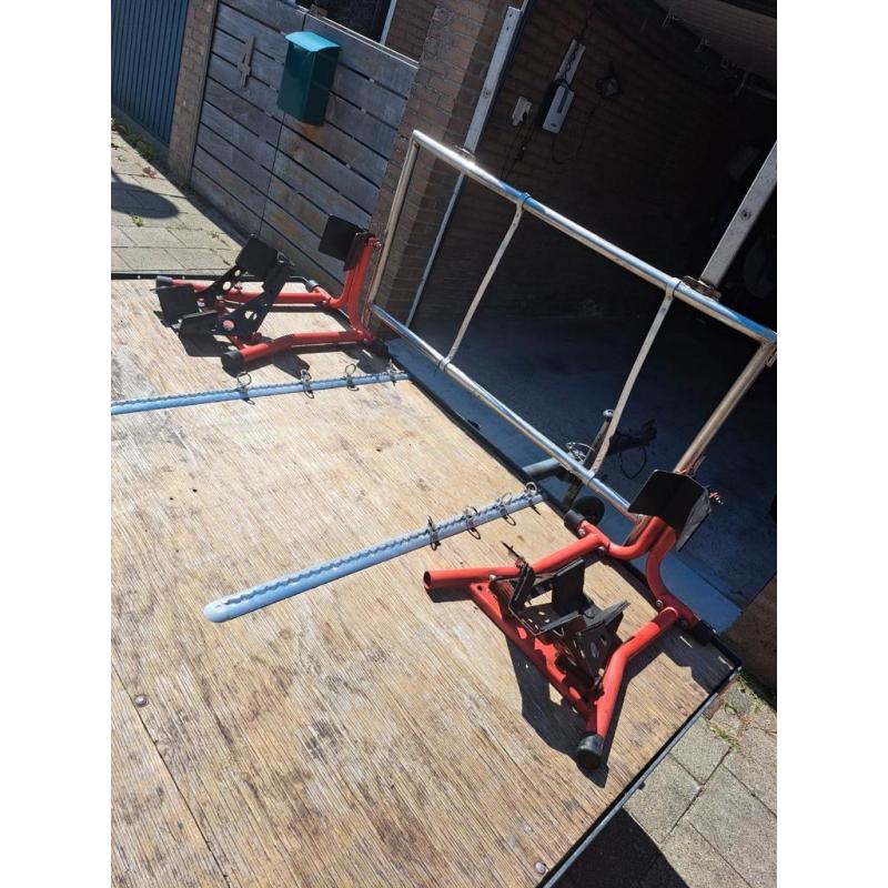 Plateau aanhanger, motor ,koets, crossauto, verlengde motor
