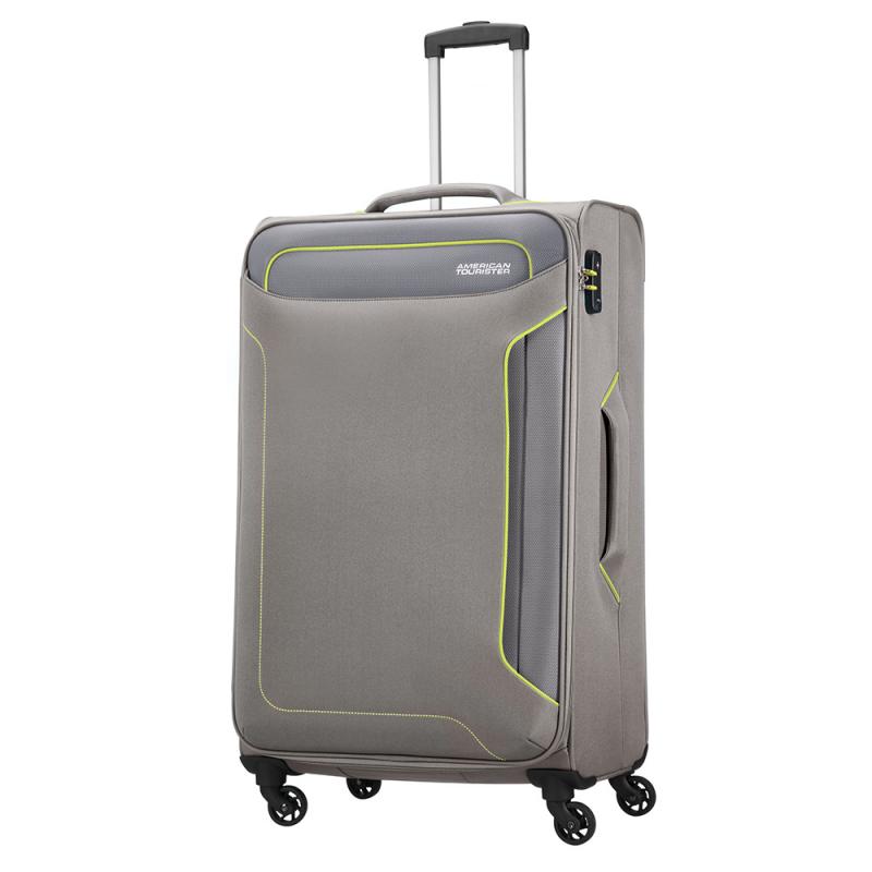 Zachte Koffers American Tourister Holiday Heat Spinner 79 Metal Grey