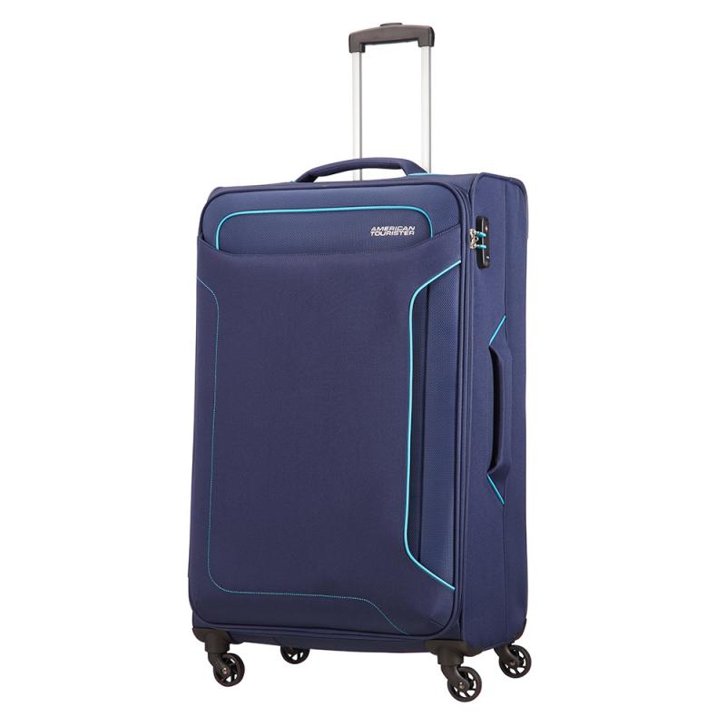 American Tourister Holiday Heat Spinner 79 Navy American Tourister Zachte Koffers