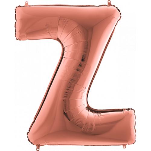 Grabo Z Rose Gold Foil Letter 14in 36cm