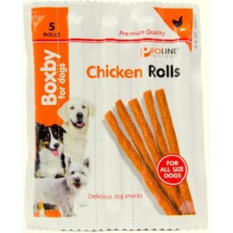 Boxby for dogs Chicken Rolls Per 5 Boxby Hondensnacks Kauwproducten