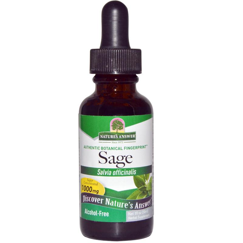 Natures Answer Sage, Alcohol Free (30 ml) Nature apos s Answer