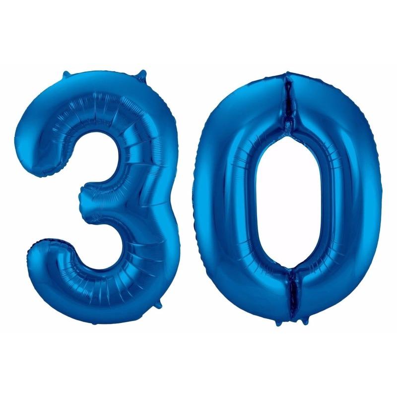 Folie ballon 30 jaar 86 cm AlleKleurenShirts Leeftijd feestartikelen