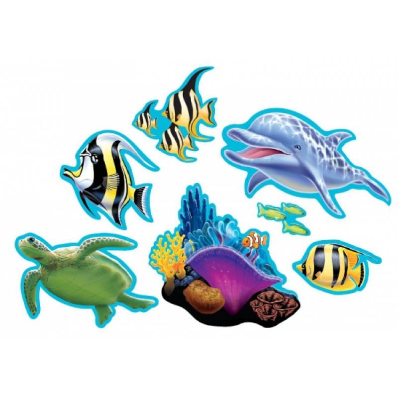 AlleKleurenShirts Oceaan thema decoraties 7 stuks Kinderfeestjes