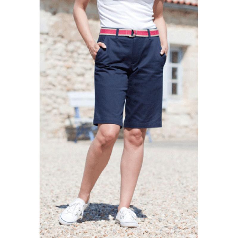 Henbury Dames bermuda shorts navy blauw Broeken