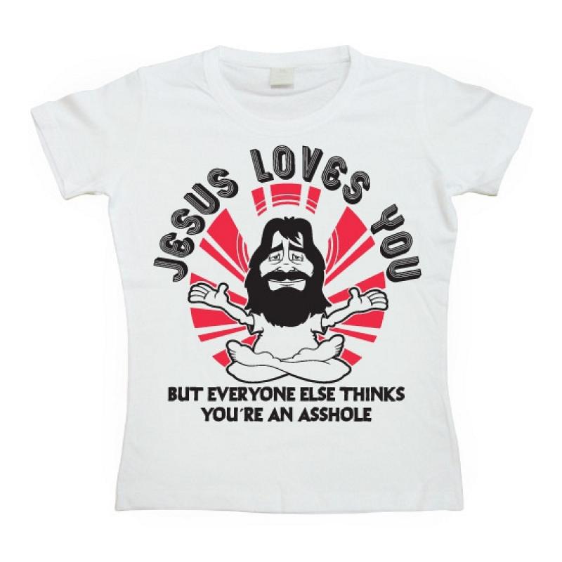 Jesus Loves You dames shirt Bellatio T shirts