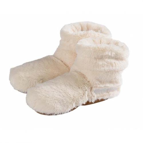 Bellatio Magnetron warmte sloffen beige pluche voor dames Sloffen en Pantoffels