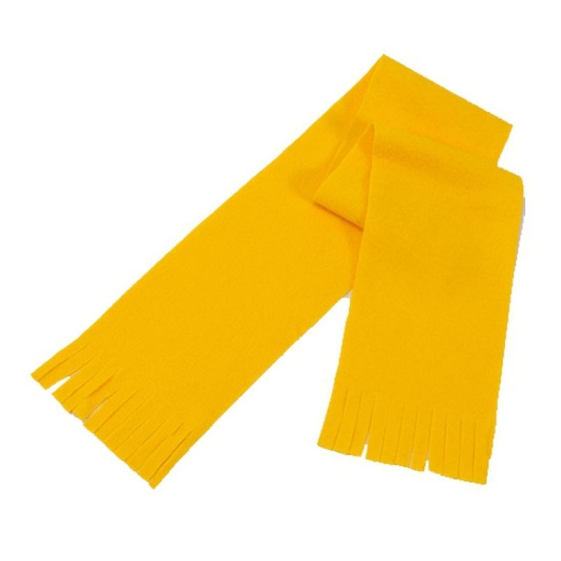 Voordelige kinder fleece sjaal geel Bellatio Hoge kwaliteit