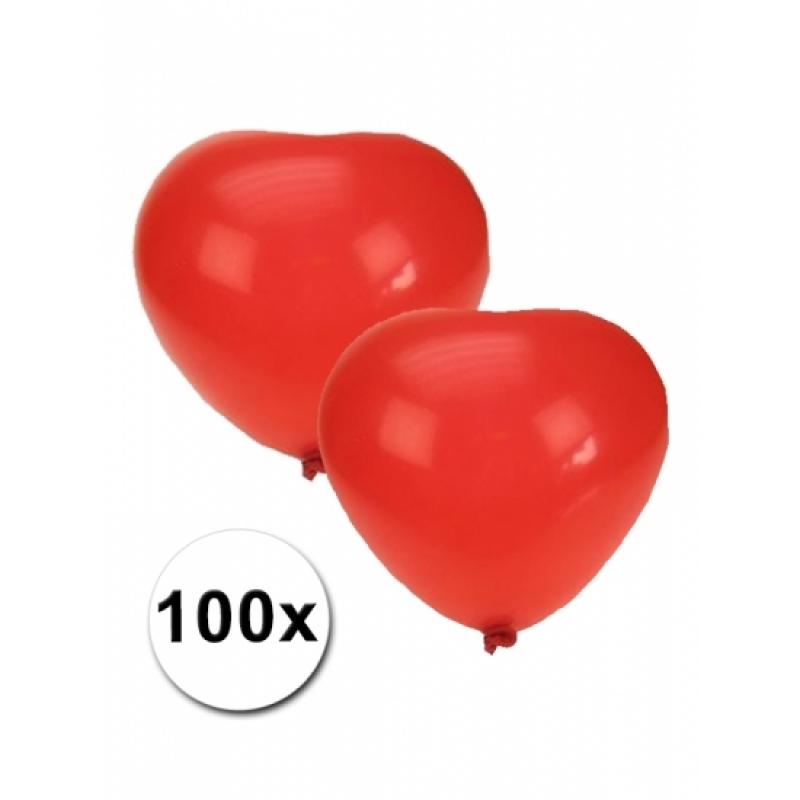 Hartjes ballonnen rood 100 stuks Geen Beste kwaliteit
