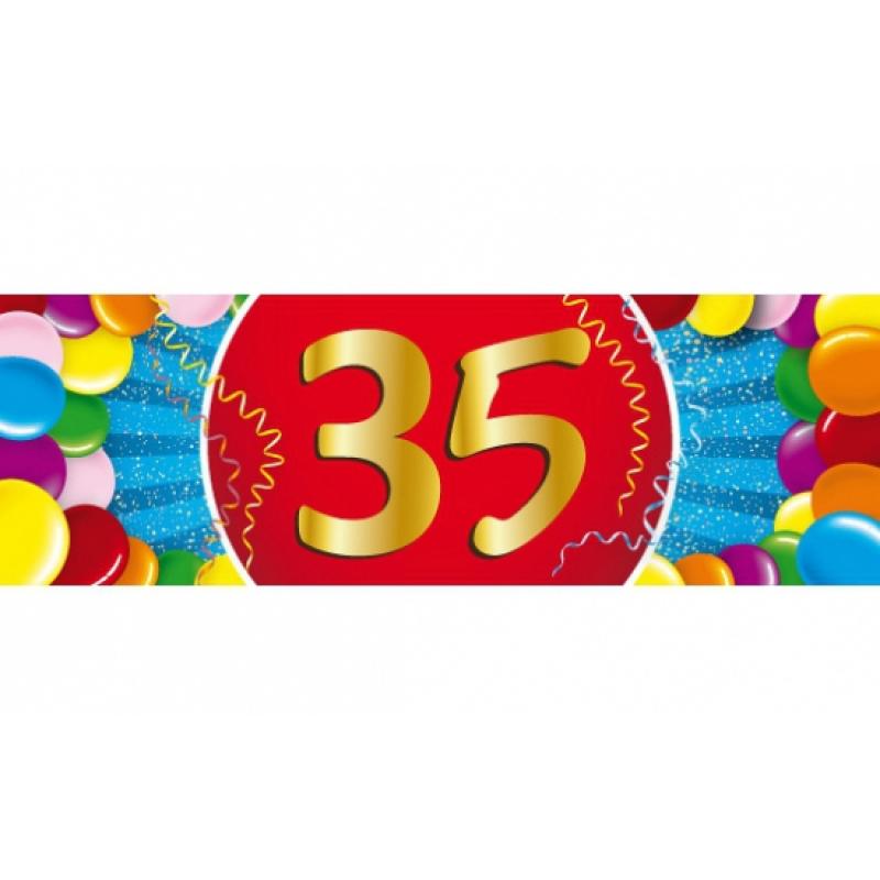 Leeftijd feestartikelen Shoppartners 35 jaar versiering sticker