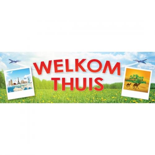 Welkom thuis thema sticker Shoppartners Thema feestartikelen