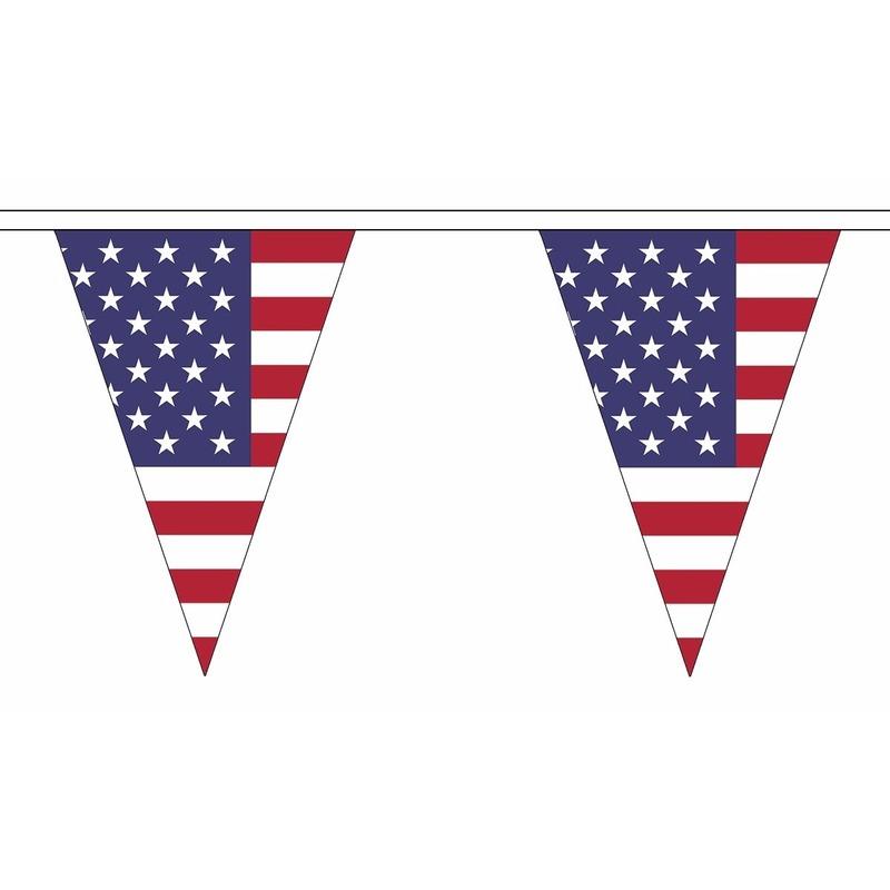 Landen versiering en vlaggen Geen Polyester vlaggenlijn Amerika 20 meter